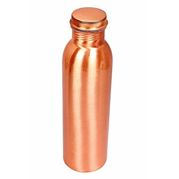 SAI DECORATIVE Plain Copper Water Bottle 1 Liter (Pic-1)