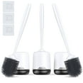 thumbnail image 1 of SAIDESI Silicone Toilets Brush and Caddy Set Bathroom Cleaner 3Pack, 1 of 8