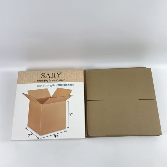 SAIIY Packaging boxes of paper,Small Cube Moving & Shipping Boxes 7 x 7 x 7 inches (5-Pack) - Extra Strength 200 lb
