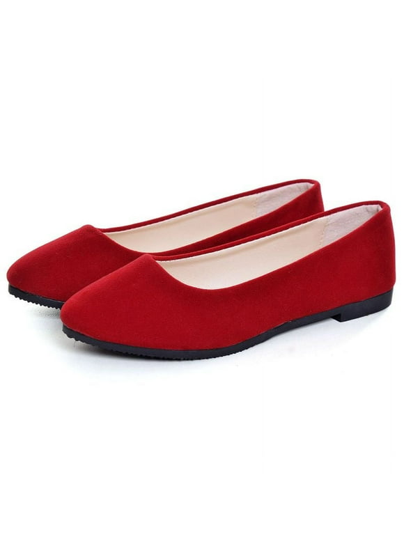 Women's Red Flats