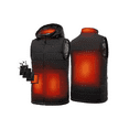 thumbnail image 1 of SAILWIND Men's Lightweight Heated Vest Smart Electric Rechargeable Jacket With Removable Hood (Battery Included), 1 of 7
