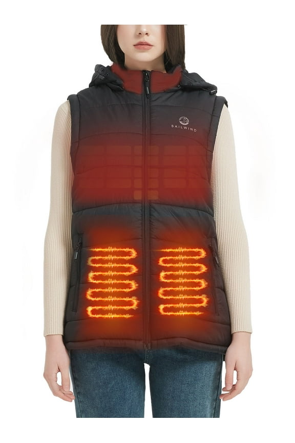 Women's Lightweight USB Rechargeable Heated Vest (Battery Included)