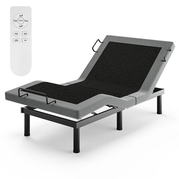 SAINCH Twin XL Adjustable Bed Frame, Electric Bed Base with Wireless Remote, Adjustable Legs, Zero Gravity Anti-Snore, 3 Mattress Retainer Bars