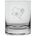 thumbnail image 1 of SAINT BERNARD Dog Themed Etched 10.25oz Crystal Rocks Whisky Glass, 1 of 1