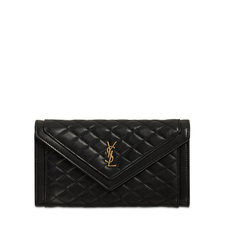 Saint Laurent Gaby Quilted Leather Wallet