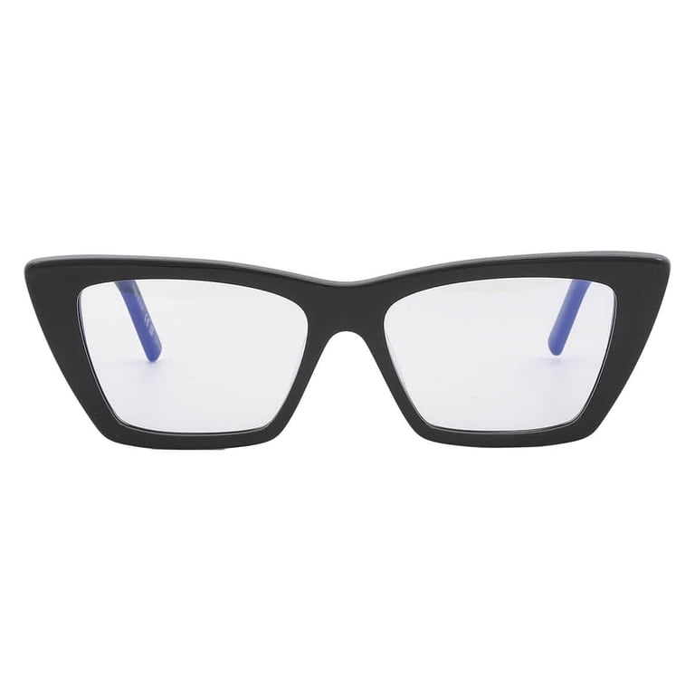 SAINT LAURENT SL 276 MICA 025 Cat Eye Acetate Black Grey  display picture 2