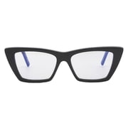SAINT LAURENT SL 276 MICA 025 Cat Eye Acetate Black Grey 53mm Womens Sunglasses