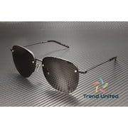 SAINT LAURENT SL 328 K M 001 Pilot Navigator Metal Black 61 mm Unisex Sunglasses