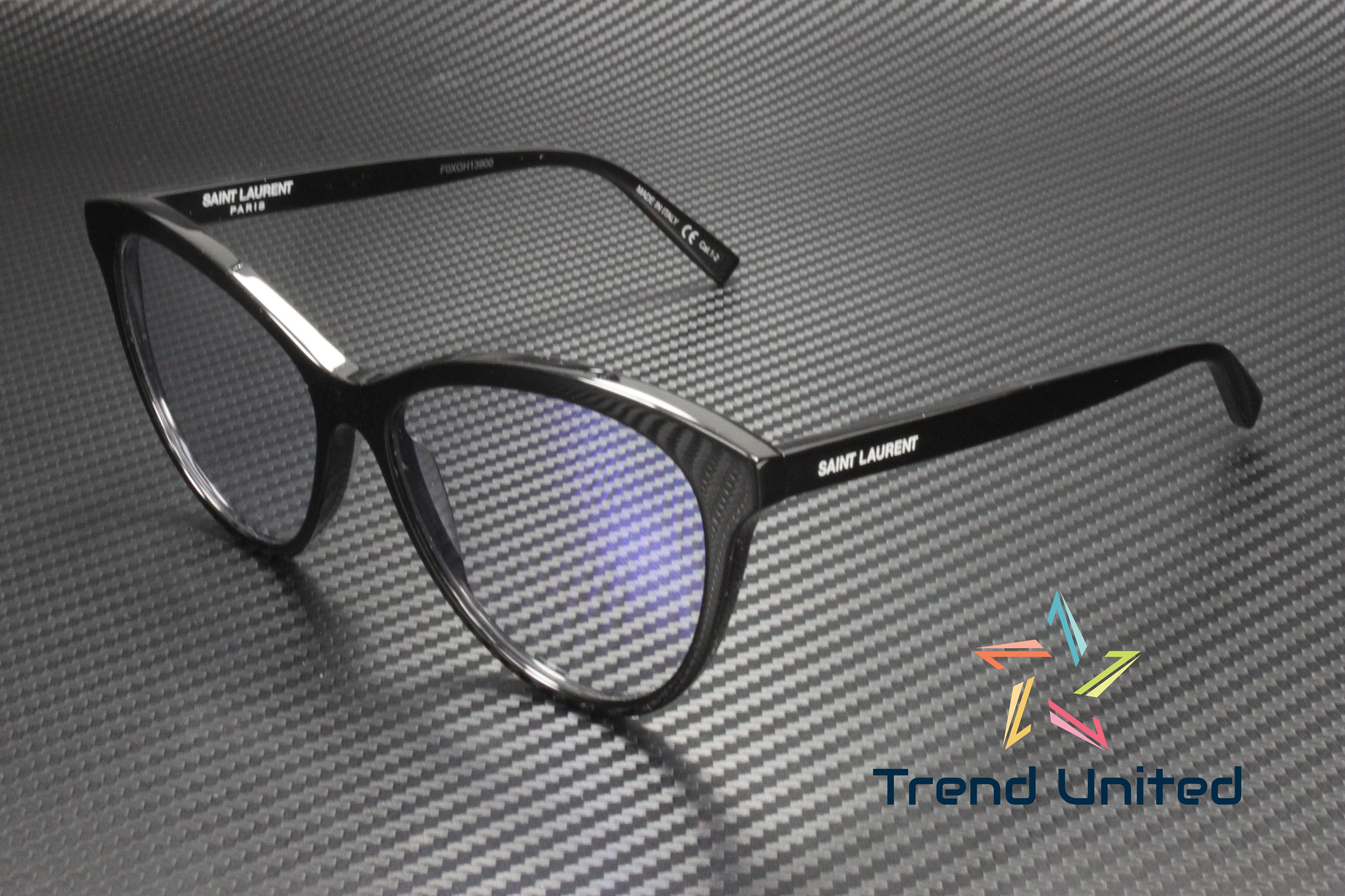 SAINT LAURENT キャットアイフレムサンクラス SL456 005 SAINT LAURENT SL 456 005 Cat Eye Acetate Black Grey 57 mm