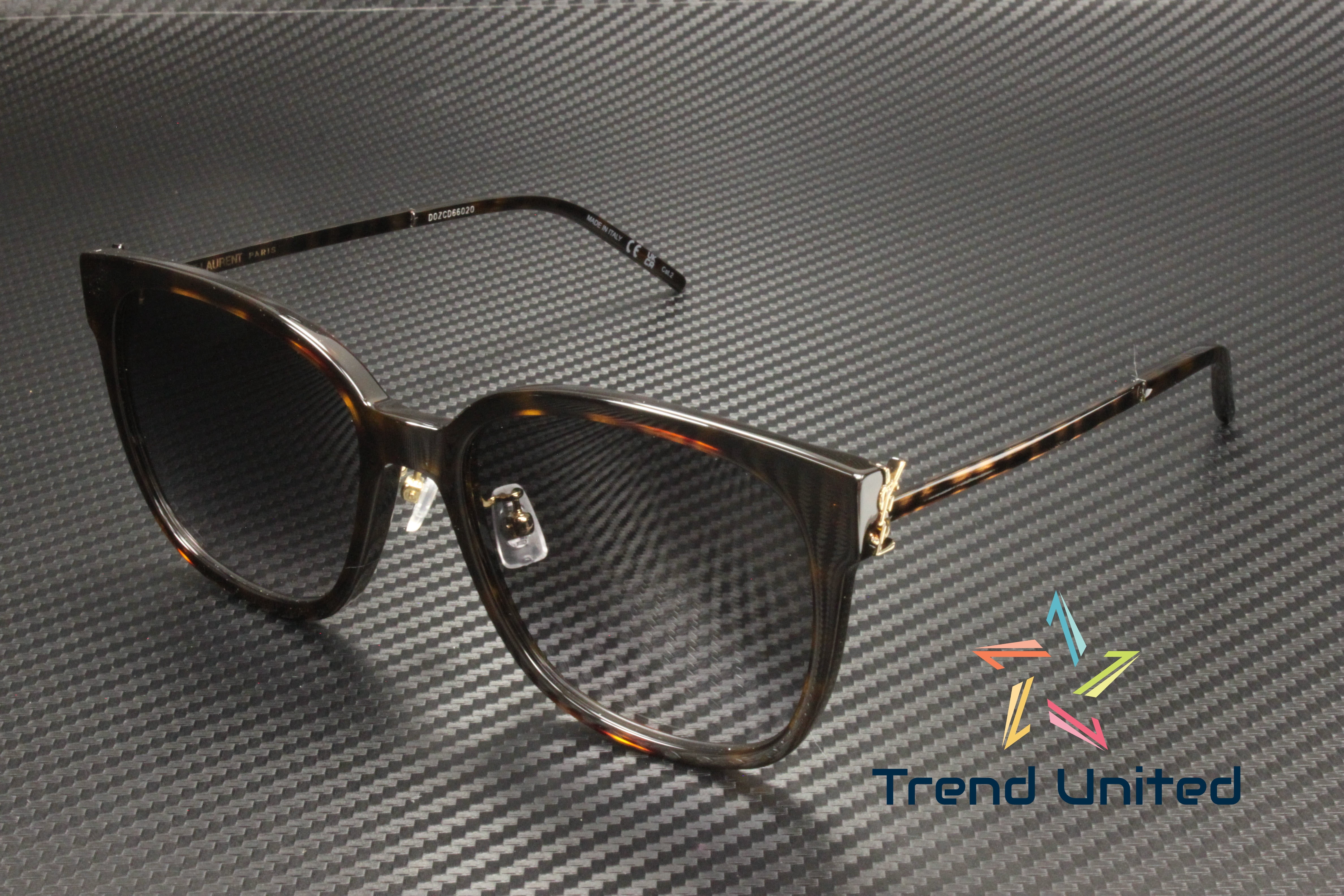 SAINT LAURENT SL M48S_C/K-004 SUNGLASSES Saint Laurent SL M48S/K Asian Fit 002 Square Black  main image 2