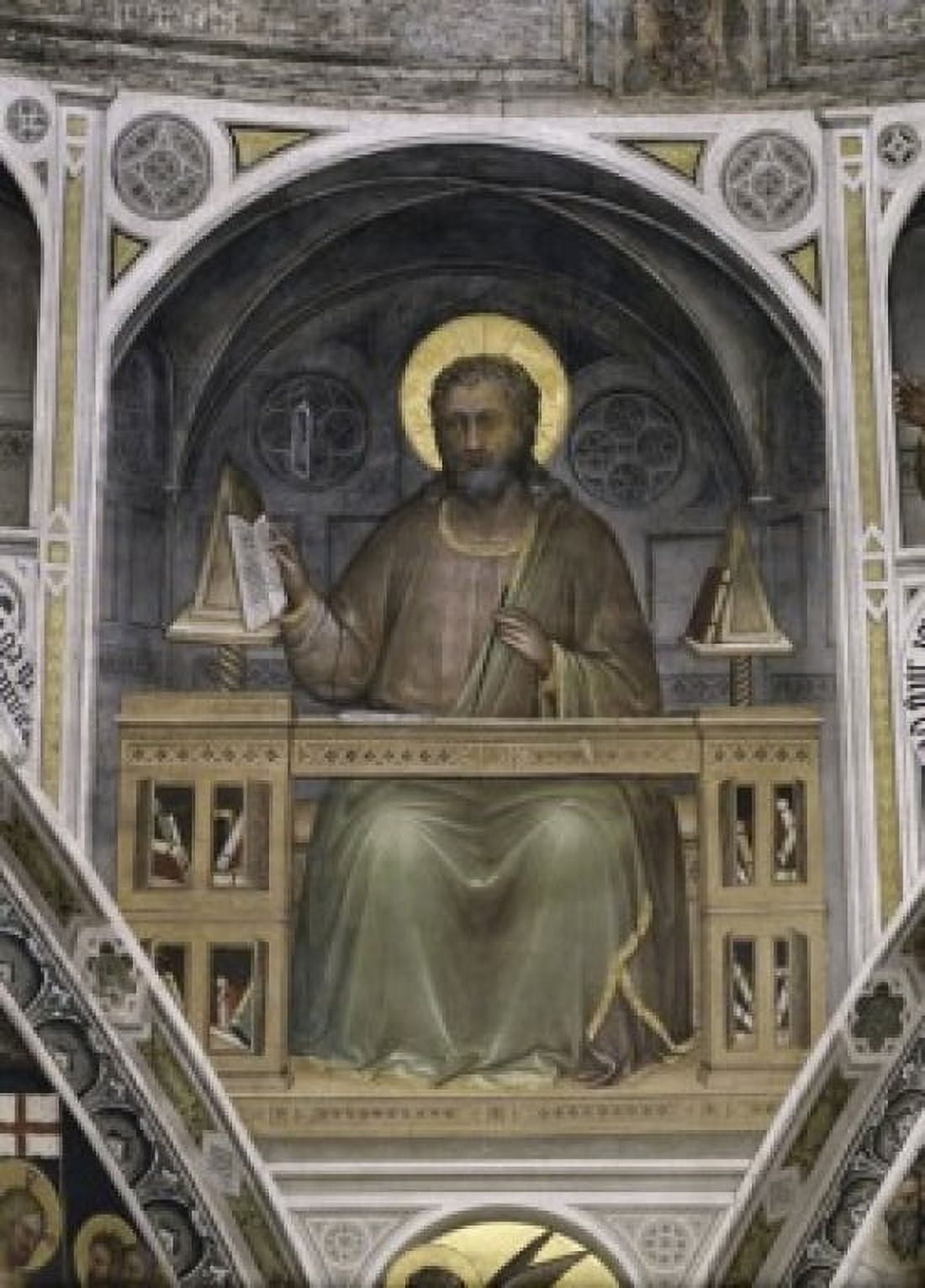 SAINT MARK FRESCO Menabuoi Giusto di Giovanni d d1393 Italian Baptistry of the Cathedral Padua Canvas Art - (24 x 36)