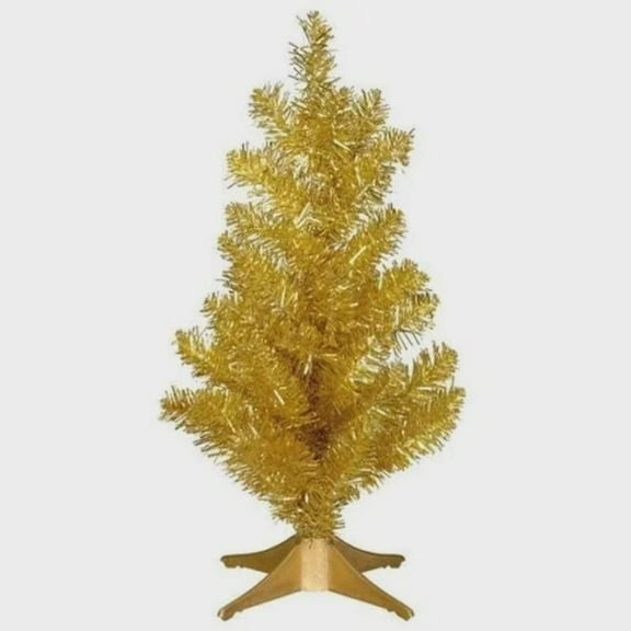 SAINT PATRICK'S DAY Gold Christmas Trees That Dont Need String Lights to Shine Brightly 24 in.