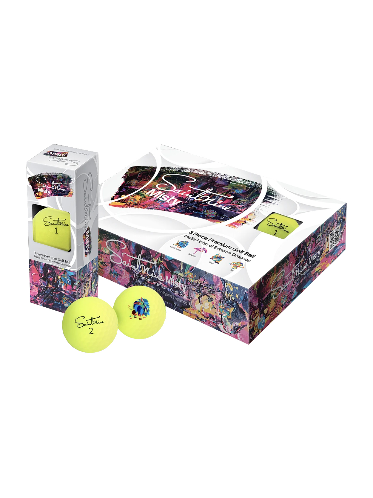 Noodle Neon Golf Balls, Matte Blue, 12 Pack