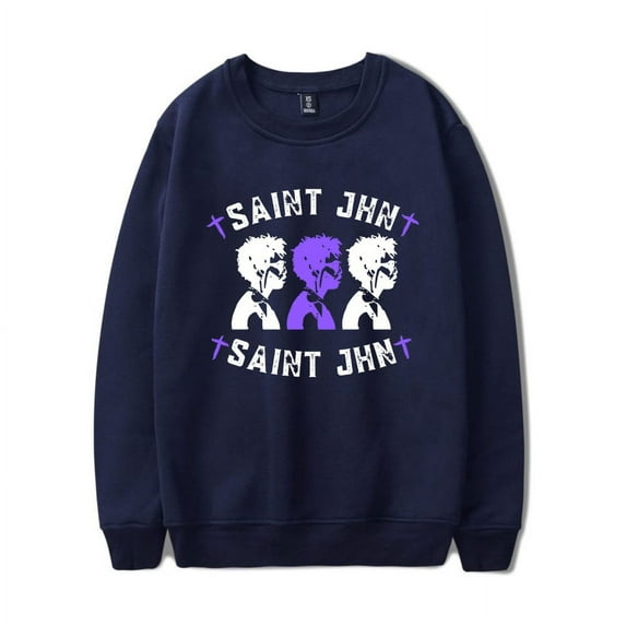 SAINt JHN Crewncek Hoodie Men Women Fashion Print Casual Streetwear Sweatshirt Top