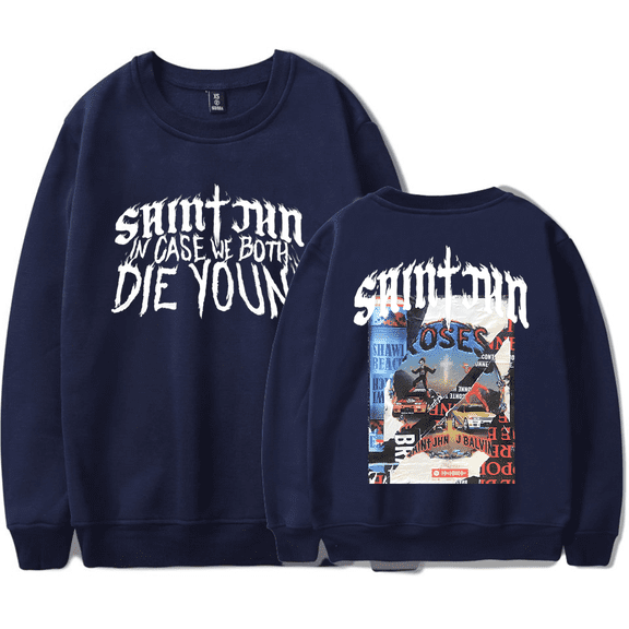 SAINt JHN Crewncek Hoodie Men Women New Print Fashion Streetwear Sweatshirt