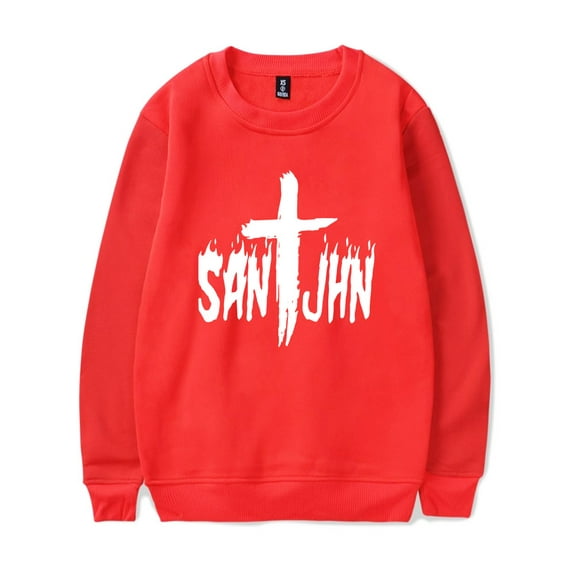 SAINt JHN Merch Logo Sweatshirt Printed Crewneck Men Women Unisex Long Sleeve Pullover