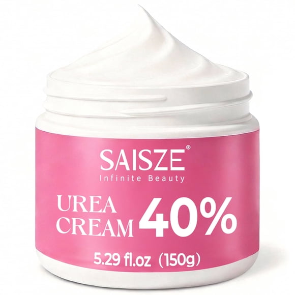 SAISZE 40% Urea Foot Cream, Deep Moisturizing Callus Softening Cream for Dry Rough Feet & Hands, 5.3 oz