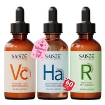 SAISZE Retinol Serum, Vitamin C Serum & Hyaluronic Acid Serum Set, Face Serum for Day & Night Skincare Routine, Firming & Hydrating, Valentine’s Day Gift Sets for Her, 2 fl oz × 3