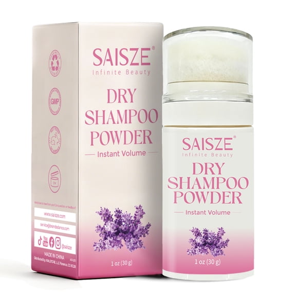 SAISZE Dry Shampoo Powder, Non-Aerosol Powder Dry Shampoo for Instant Volume & Oil Absorbing, Travel-Friendly for Daily Use, 1 oz