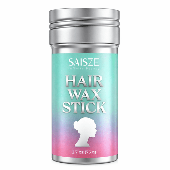 SAISZE Hair Wax Stick for Flyaways, Long-Lasting Hair Styling Wax Stick for Slick Hair & Edges, Non-Greasy Frizz Control for Women & Daughter, Everyday Hair Styling, 2.7 oz