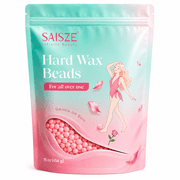 SAISZE Hard Wax Beads for Hair Removal, 16 oz Rose-Scented Stripless Body Wax for Women, Bikini Line, Underarms, Legs and Back