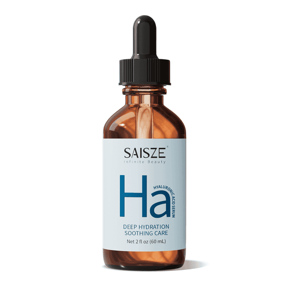 SAISZE Hyaluronic Acid Serum for Face, Hydrating Facial Serum for Plumping & Moisturizing, Anti-Aging Skincare, Face Moisturizer for All Skin Types, 2 fl oz (60 ml)