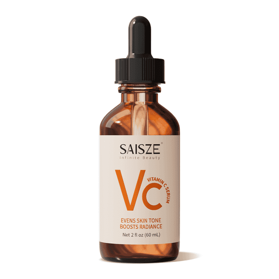 SAISZE Vitamin C Face Serum for Dark Spots, Anti-Aging Facial Serum with Vitamin C & Hyaluronic Acid, 2 fl oz (60 ml)