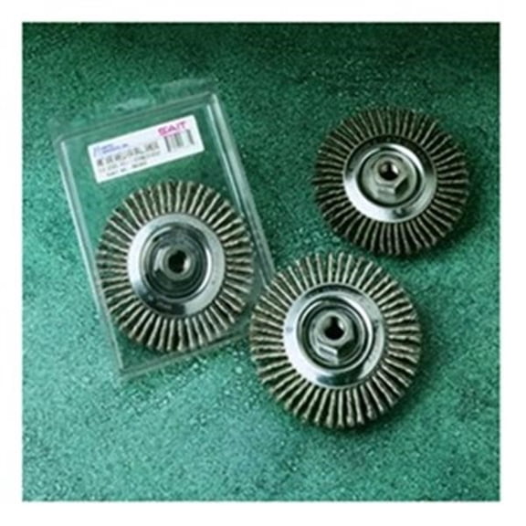 SAIT 06383 6X.020X5/8-11 Blue Line Stainless Steel Wire Wheel Stringer Bead KNOT