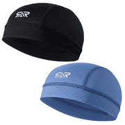 2 Pcs Cooling Skull Cap Helmet Liner - Moisture Wicking, Quick-Drying, Lightweight Beanie Head Wraps for Sports & Cycling, Men & Women