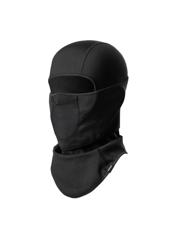 Breathable Balaclava Ski Mask - Movable Design, Cold Winter Face Cover for Skiing, Snowboarding, Motorcycling, Ice Fishing, Men & Women (Black)