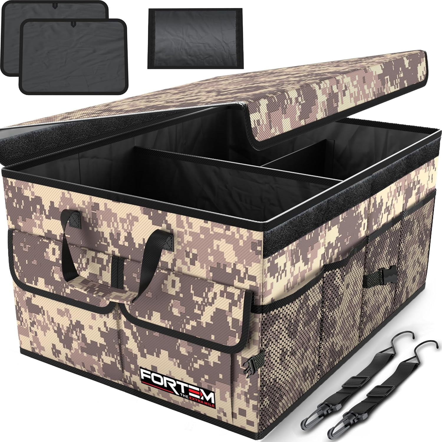 SAIYA Car Trunk Organizer, Collapsible Multi Compartment SUV Organizer ...