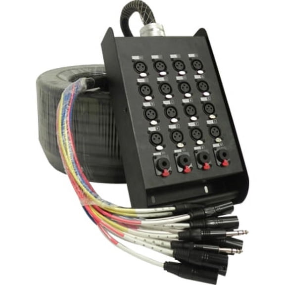SAJT-16x4x100 - 16 Channel XLR 100' Snake Cable (TRS Returns)
