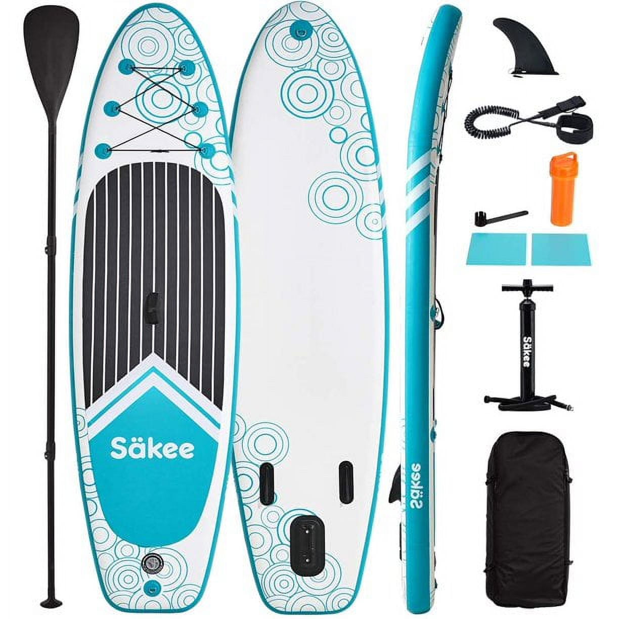 SÄKEE 10FT Inflatable Stand Up Paddle Board with Premium SUP Accessories,  Fit for Youth & Adult Paddleboard