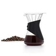 thumbnail image 1 of SAKI Pour Over Coffee Maker - Brew Dripper with Rubber Handle - Portable Hand Drip Brewer - (24 Ounce/700 ml), 1 of 8