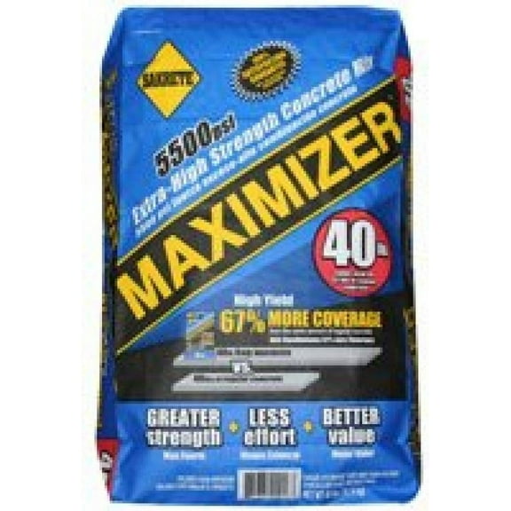 Sakrete Maximizer Concrete Mix - High Strength - 40 lbs