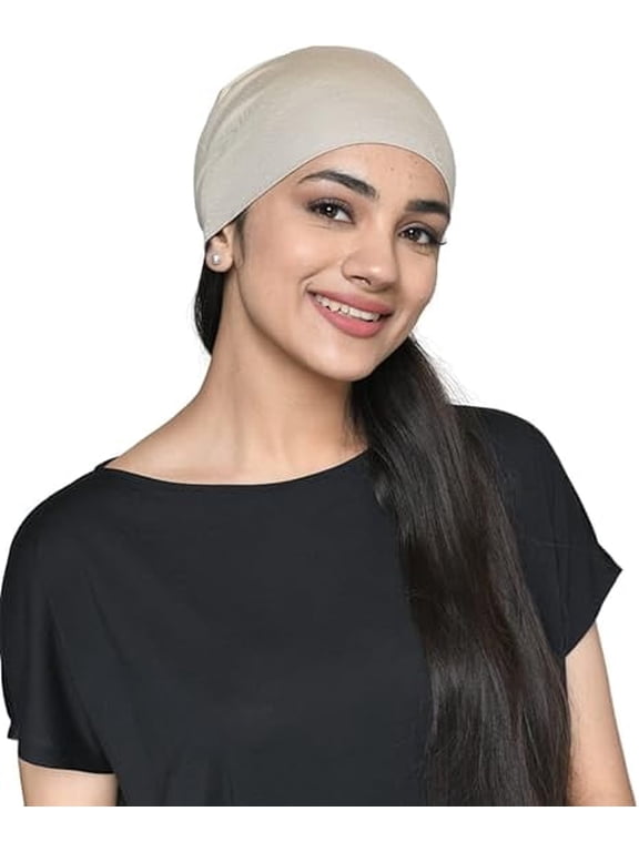 Chemo Hats Solid Sleep Cap Women's Bamboo Soft Headwear Cancer Cap Multicolor