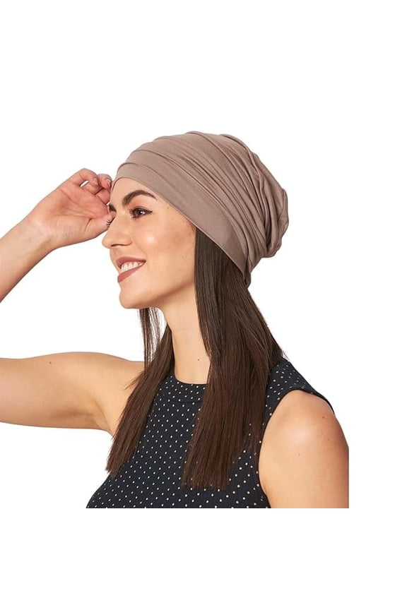 Women's Slouchy Snood Cap Bamboo Viscose Breathable Beanie Hat Sport Casual Fashion Headwear Soft Stretch Skull Cap