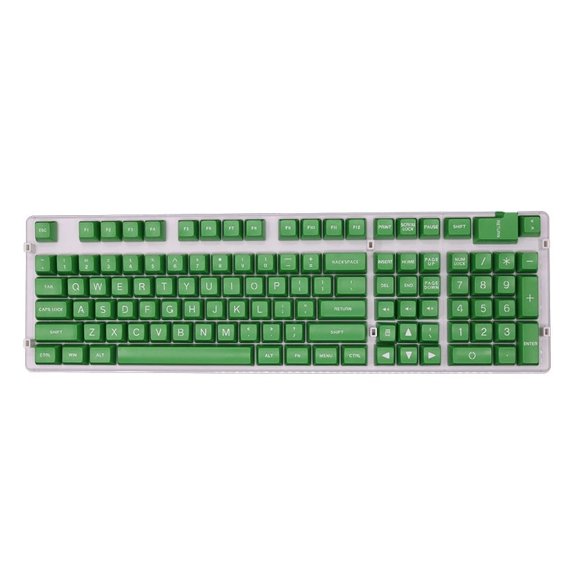 SAL Double Shot Non-Shine Through Keycaps, Ergonomic Legends 108 Keys + 4 ISO Keys for MX Keyboard