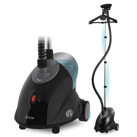 SALAV Black Continuous Steam Upright Standing Garment Steamer with Extra Large Water Tank