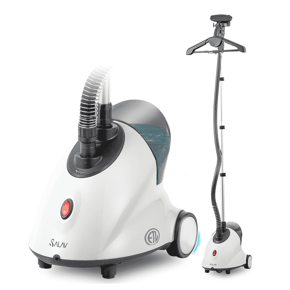 SALAV Continuous Steam Upright Standing Garment Steamer with Extra Large Water Tank White