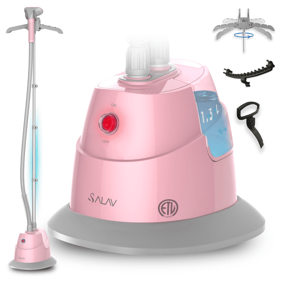 SALAV® Performance Series Garment Steamer in Blush, 1.3 L Water Tank Capacity