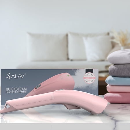 SALAV® Quicksteam Handheld Garment Steamer with Dual Steam Settings, Pink