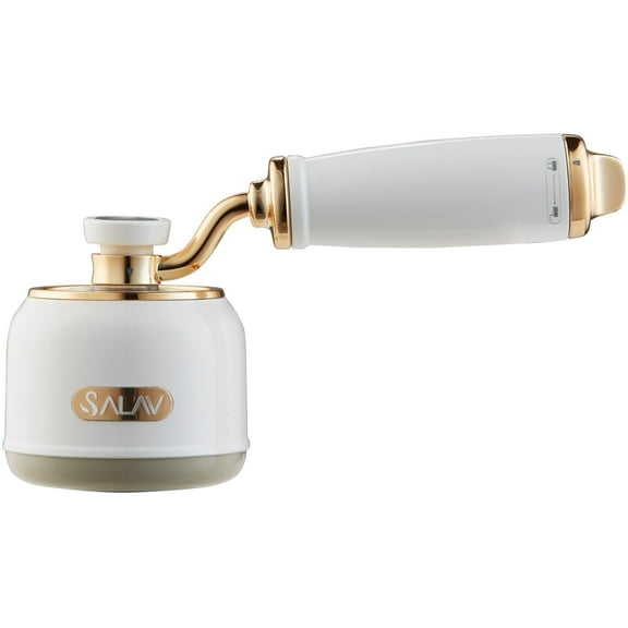 SALAV® Retro Edition Rechargeable Fabric Shaver and Lint Roller with 6-Blade Shaving System, Pearl