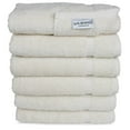 thumbnail image 1 of SALBAKOS Luxury Hotel & Spa Turkish Cotton 6-Piece Eco-Friendly Hand Towel Set 16 x 30 Inch, Ivory, 1 of 7
