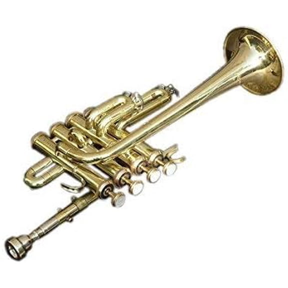 SALE - 62 Piccolo Trumpet, Bb, Brass Polished with case and mouthpiece.$$Musical Instruments