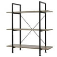 thumbnail image 1 of SALE CLEARANCE 3-Tier Bookcase and Bookshelf, Wooden Open Shelf Bookcase, X-Design Etagere Bookshelf for Home Living Room Office, Multi-Functional Storage Shelf Units for Collection, 1 of 7