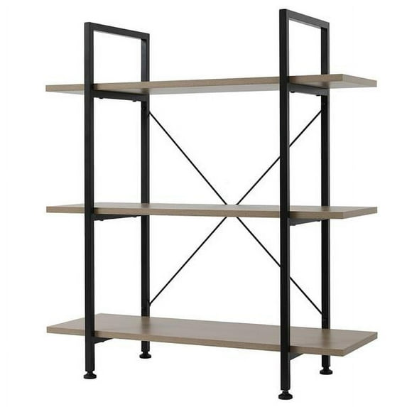 SALE CLEARANCE 3-Tier Bookcase and Bookshelf, Wooden Open Shelf Bookcase, X-Design Etagere Bookshelf for Home Living Room Office, Multi-Functional Storage Shelf Units for Collection