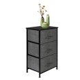 thumbnail image 1 of SALE CLEARANCE 3-Tier Dresser Drawer, Storage Unit with 3 Easy Pull Fabric Drawers and Metal Frame, Wooden Tabletop, for Closets, Nursery, Dorm Room, Hallway, Grey, 1 of 7