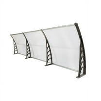 SALE CLEARANCE 300 x 96 Household Application Door & Window Awnings Transparent Board & Gray Holder