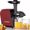 thumbnail image 1 of SALE CLEARANCE KOIOS Juicer, Masticating Slow Juicer Extractor with Reverse Function, Cold Press Juicer Machine with Quiet Motor, BPA-FREE Juicer Easy to Clean,&nbsp; B5100 , Red, 1 of 7